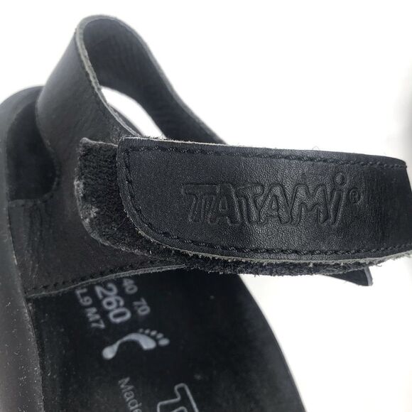 Birkenstock Tatami Black Soft Leather Unisex Sandals - Picture 11 of 13